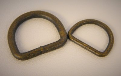 D-ring, antikfärgad